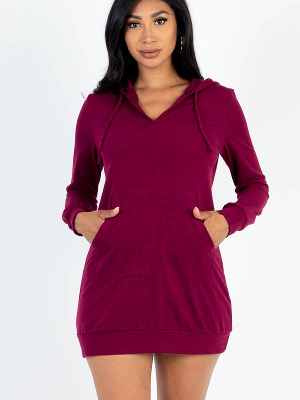 CAPELLA APPAREL - Wholesale Dress - Women's - French Terry Hoodie Dress