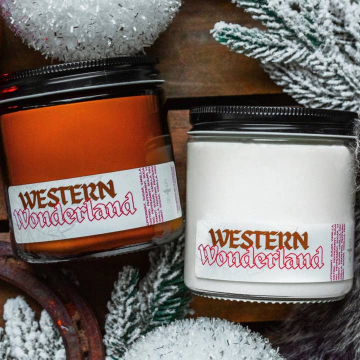 WESTERN WONDERLAND - Peppermint & Sugar Candle for wholesale by Seventh House Candle