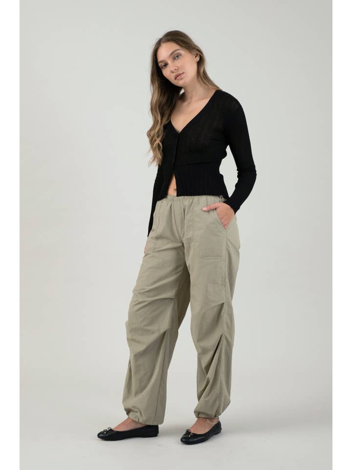 The Workshop Studio - Wholesale Pants - Women's - DRAWSTRING PARACHUTE PANTS13