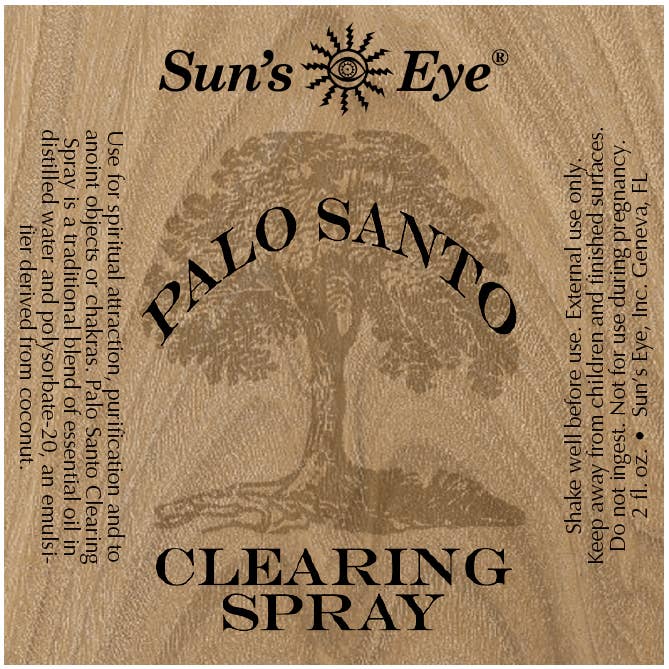 Sun's Eye - Wholesale Smudge Spray - Palo Santo Clearing Spray