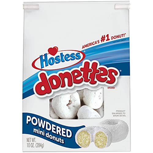 Shop The King - Wholesale Cookie - Hostess Donettes Mini Donuts, Powdered, 10.5 Ounce (Pack of 6)