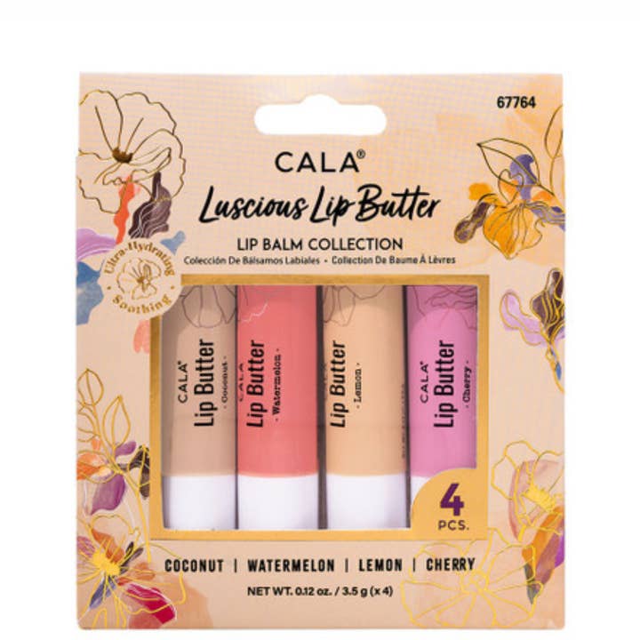 Best Beauty Group - Wholesale Lip Balm Set - CALA Luscious Lip Butter Lip Balm Collection (Pack of 4)