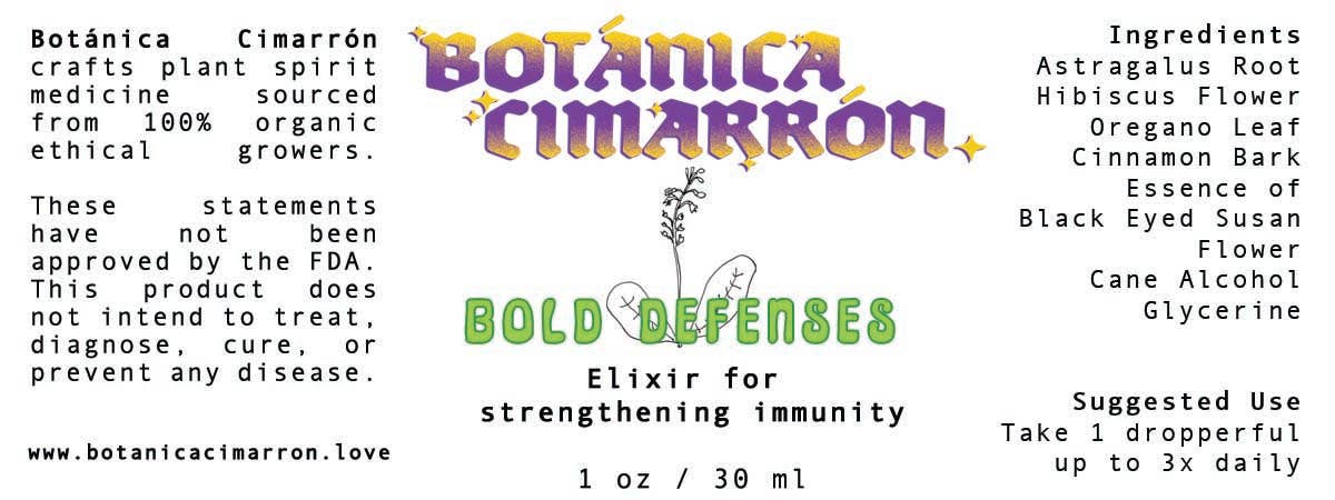 Bótanica Cimarrón - Wholesale Oral Supplement/Vitamin - Bold Defenses | Organic Herbal Tonic for Immunity2