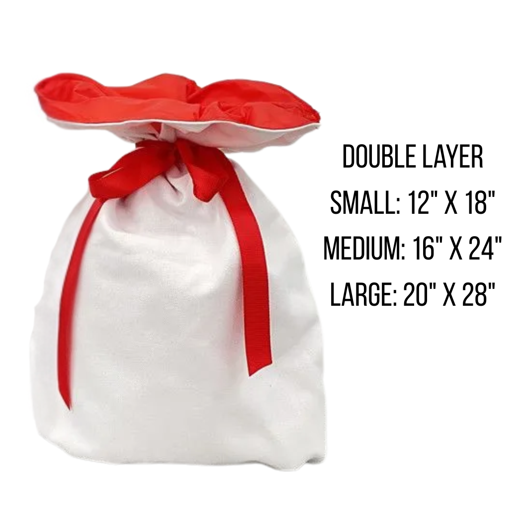 Sublimation Kings of Florida - Wholesale Gift Bag - Sublimation Single or Double-Layer Santa Bag Sack/Gift Bag 2