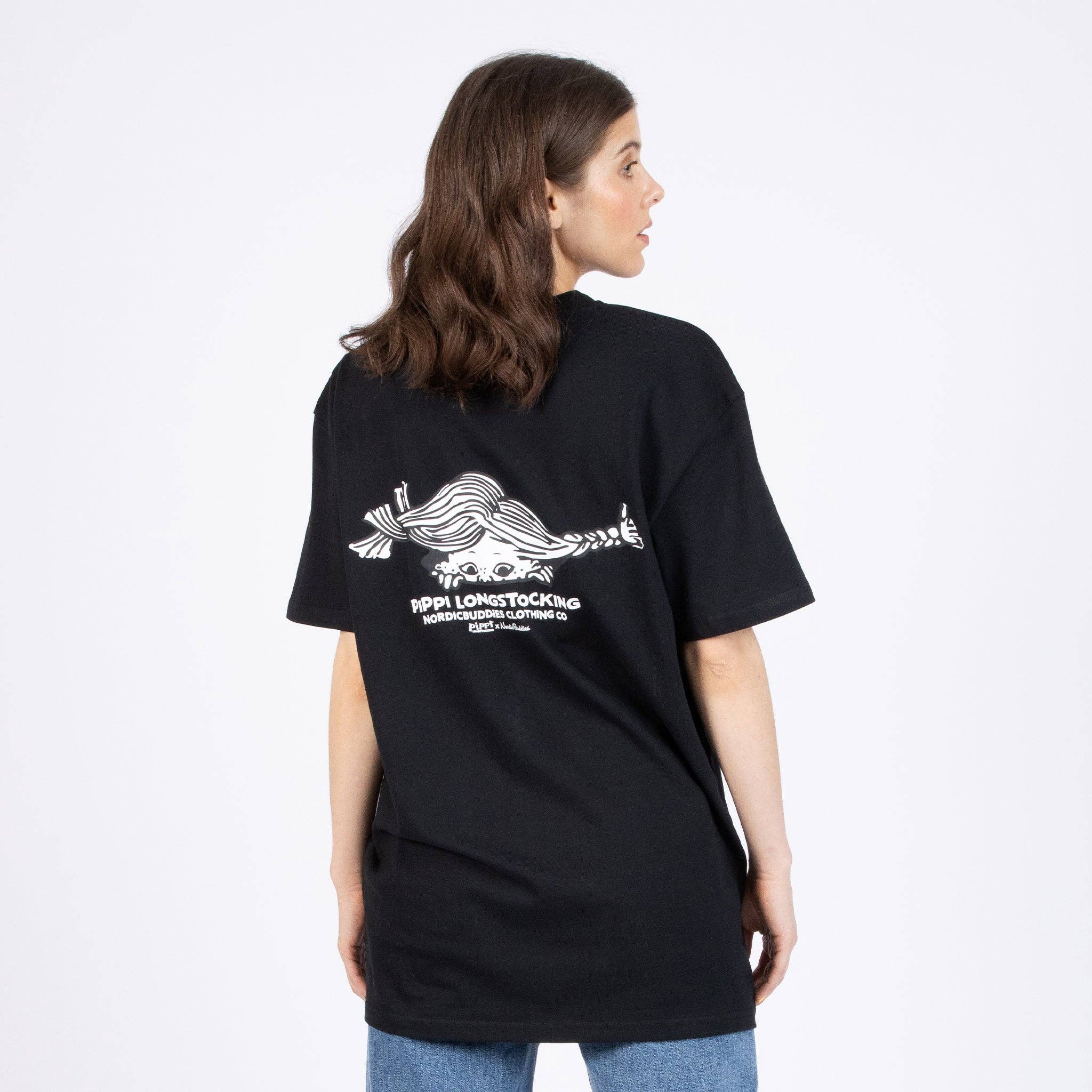 Nordicbuddies – wholesale T-shirts med screentryck – Unisex – Pippi Långstrump T-shirt1