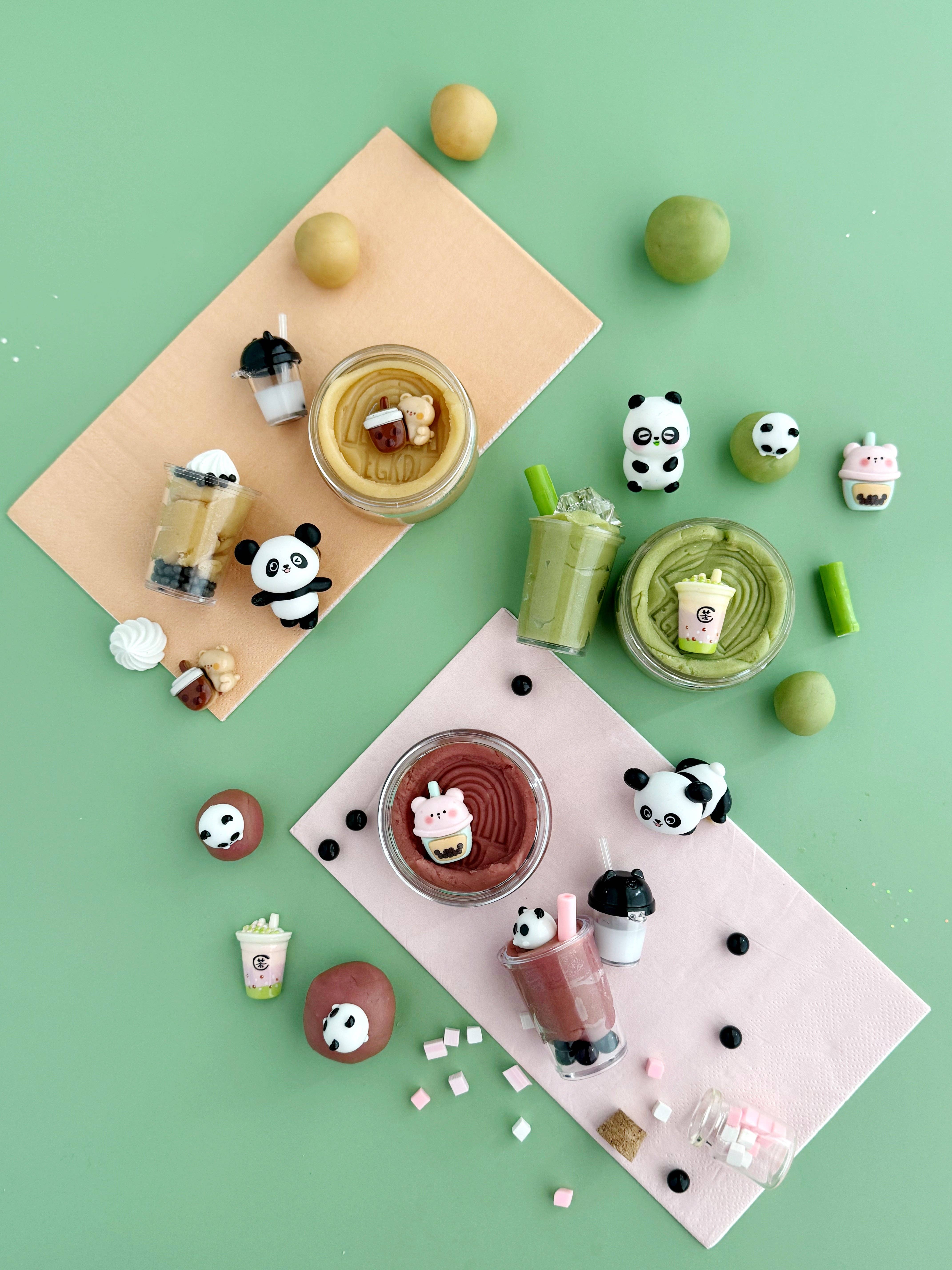 Earth Grown KidDoughs (KidDoughs by EGKD) - Wholesale Putty/Slime - Kids - Bubble Tea KidDough Play Kit6