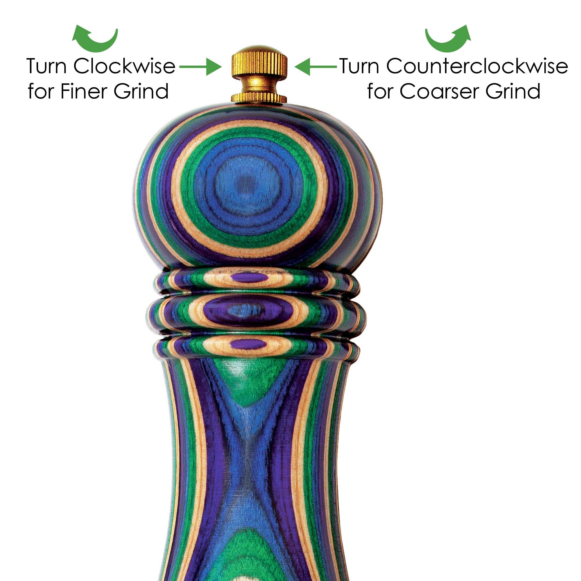 Totally Bamboo - Wholesale Pepper Mill - Baltique® Mumbai Pepper Grinder with Adjustable Mill6