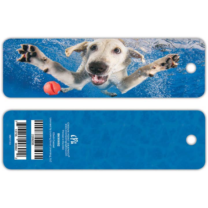 Underwater Yellow Lab Bookmark for wholesale by Crown Point Graphics