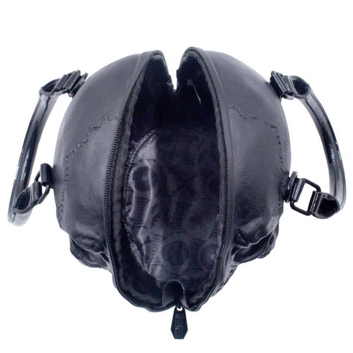Kreepsville - Wholesale Top Handle Bag - Women's - Skull Handbag Purse Black2