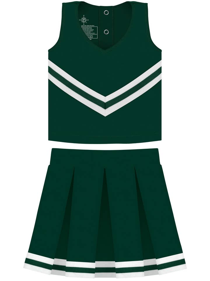 Creative Knitwear - Wholesale Dress - Kids - Custom Girls 3-Piece Cheer Dress: Screen Print3