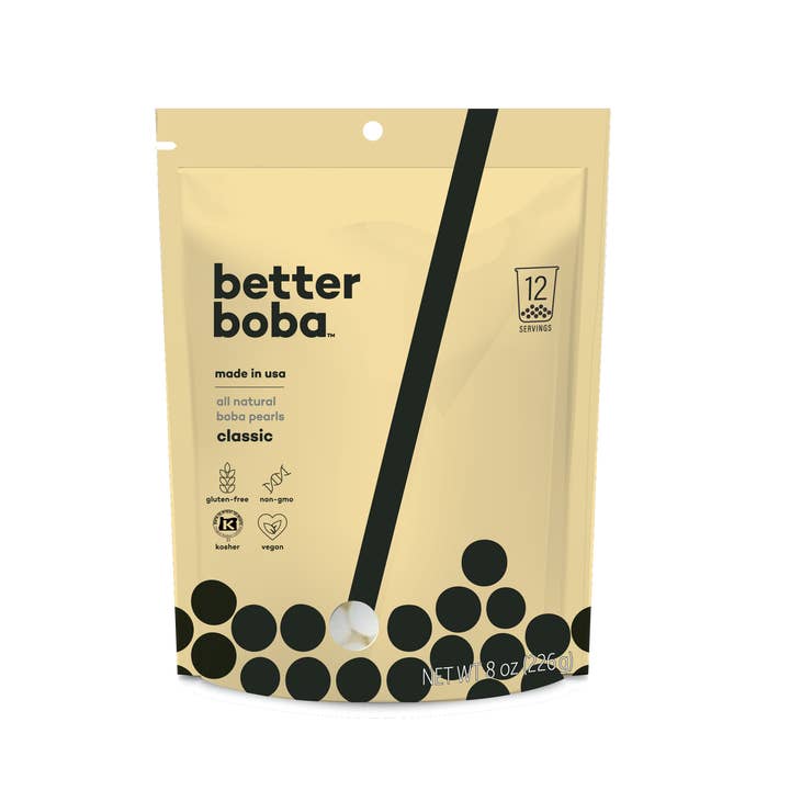 Better Boba - Wholesale DIY Drink Kit - Classic All-Natural Tapioca Boba Pearls - 8oz Bag6