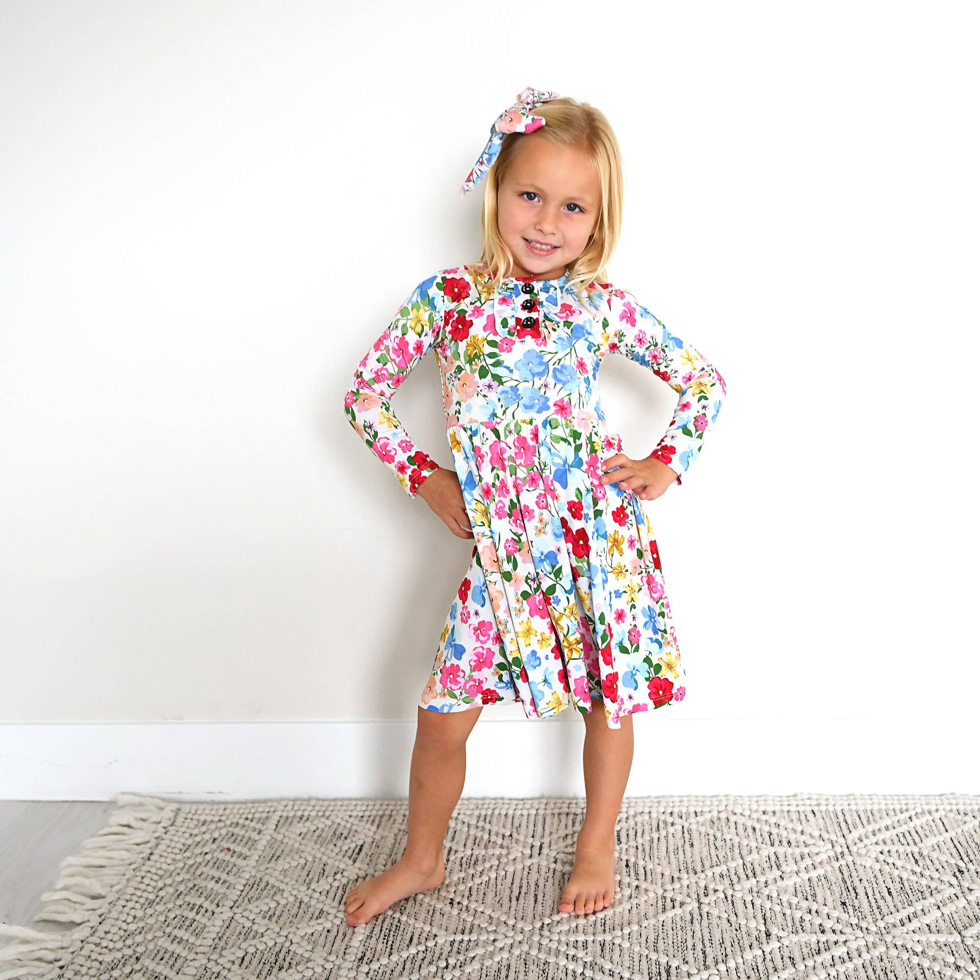 Gigi and Max - Venta al por mayor Vestido - Niños - Vestido TUTU de bambú floral para niños Kaylee2