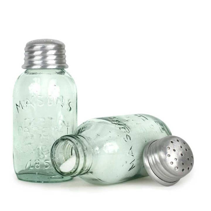 CTW Home Collection - Wholesale Salt & Pepper Shaker Set - Mini Mason Jar Salt Shakers