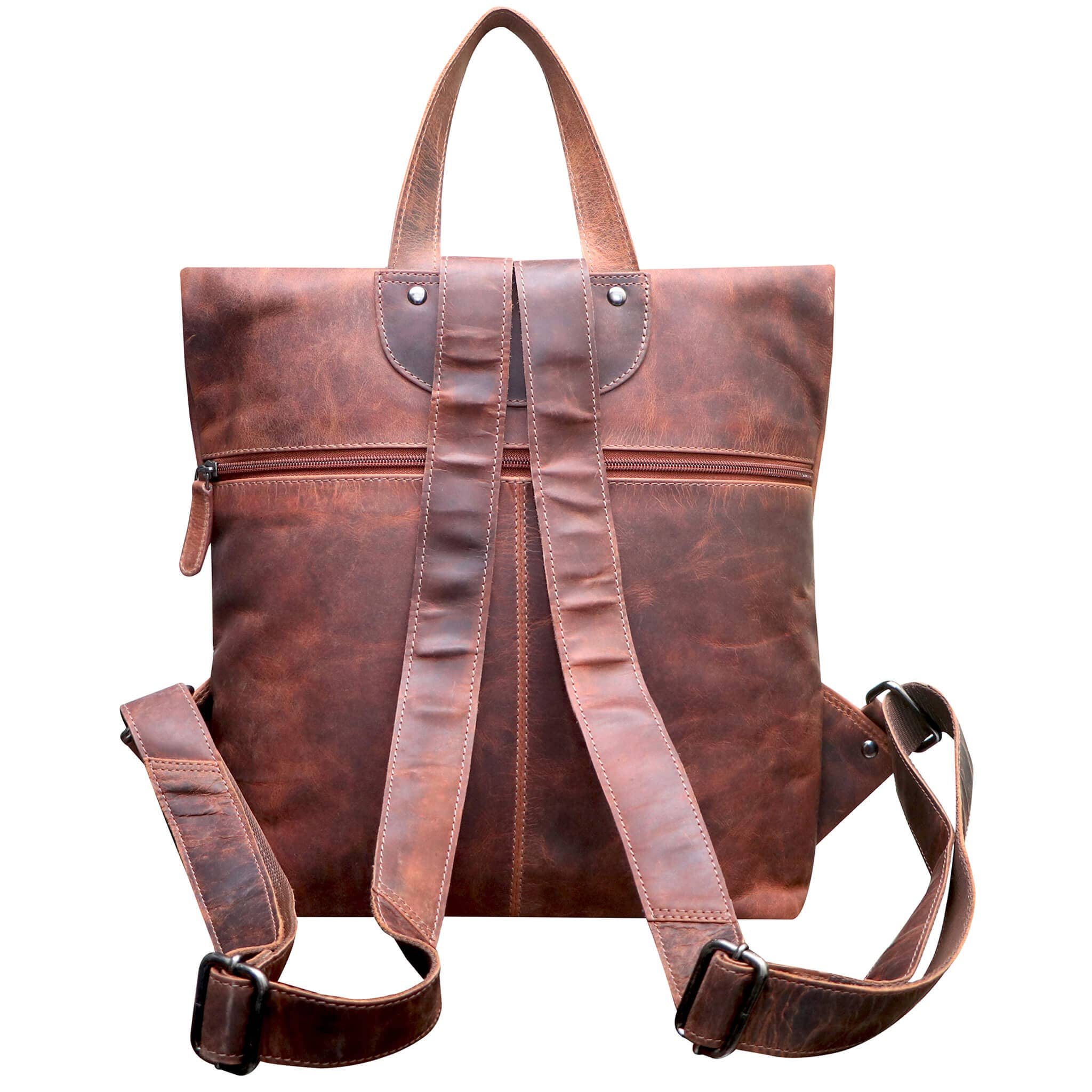 Greenwood – Engroshandel Rygsæk - Dame – Sandy Lille Rygsæk med Rullelukning Pige Læderrygsæk Dame Moderne1