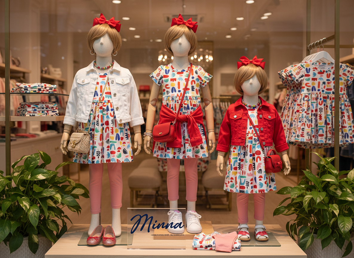 Minna - Wholesale Fashion Leggings - Kids - Fun Stretch Jersey Leggings - Petal Pink4