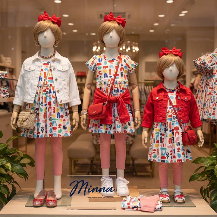 Minna - Wholesale Fashion Leggings - Kids - Fun Stretch Jersey Leggings - Petal Pink4