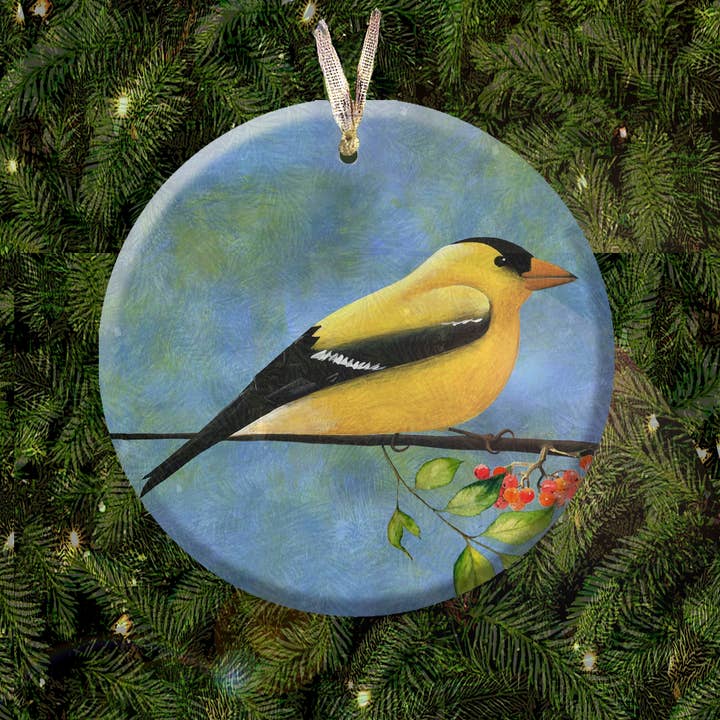 Glass Bird Ornaments for wholesale by Tim Campbell Art