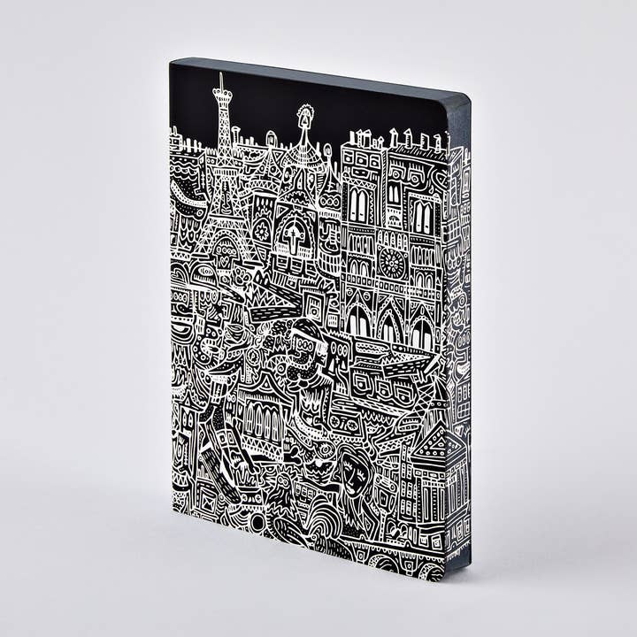Paris - Notebook Graphic L | A5+ | 3.5mm Dot Grid for wholesale by nuuna