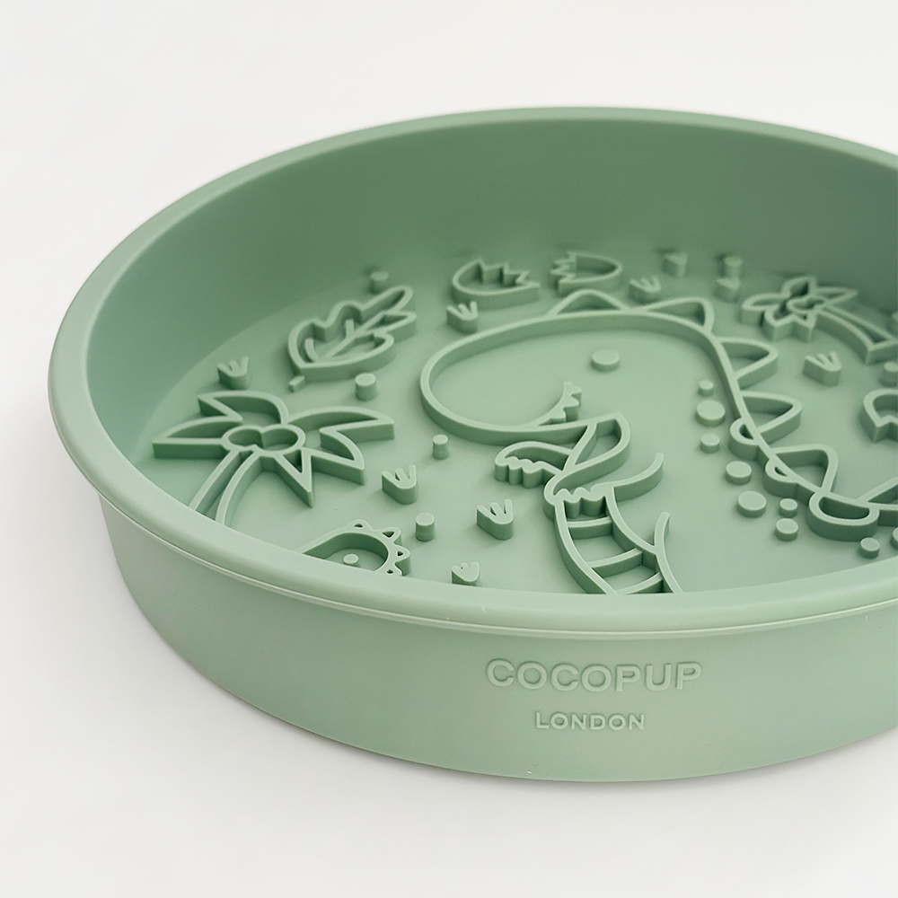 Cocopup London - Wholesale Pet Bowl - Cat/Dog - Silicone Slow Feed Dog Bowl - Dinopaws1