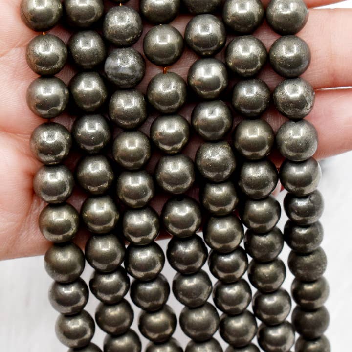 Cuentas de Joyería de Cristal | Pirita | Cuentas de Piedras Preciosas Curativas para venta al por mayor de Soothing Crystals