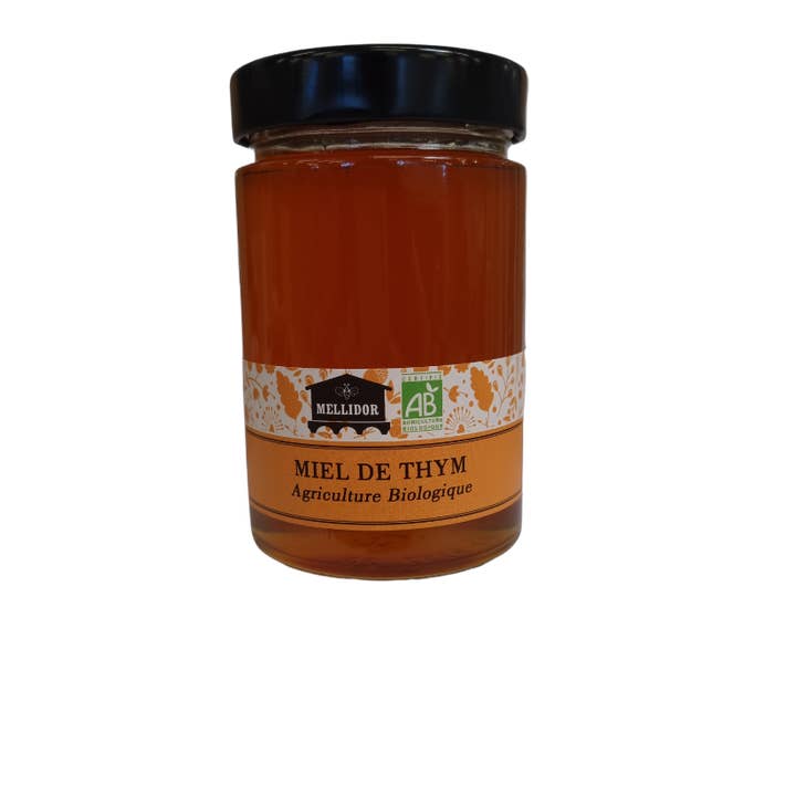 Mellidor – wholesale Honung – EKOLOGISK TIMJAN HONUNG GREKLAND -750G, 400G, 220G