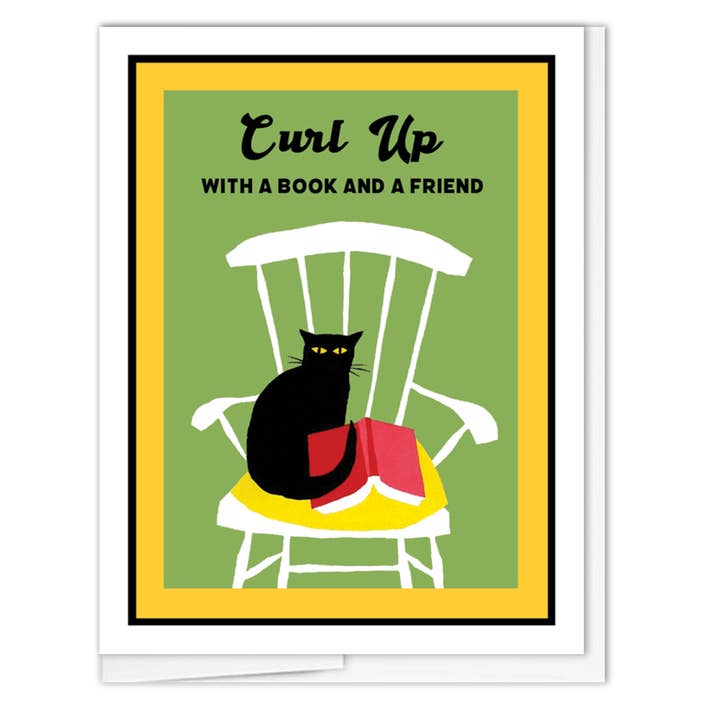 A2 - A Book & A Friend for wholesale by JennyDidIt Note Cards