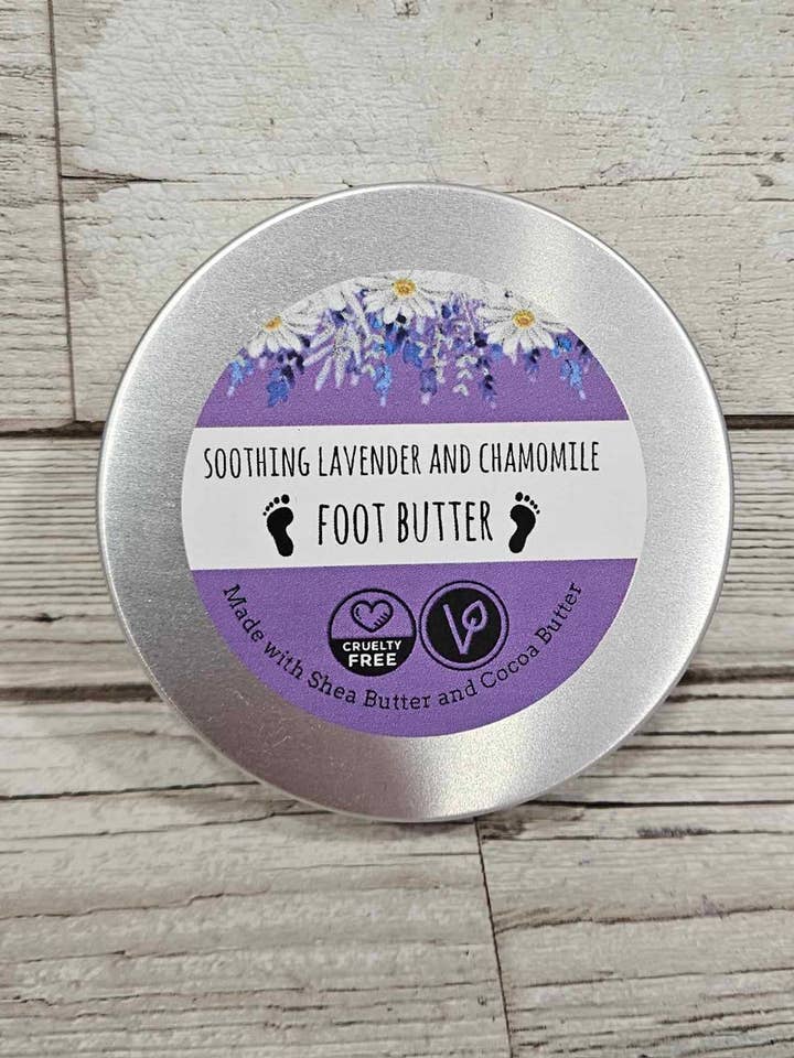Beruhigende Lavendel- und Kamillen-Fußbutter für den Großhandel von The Soap Sisters