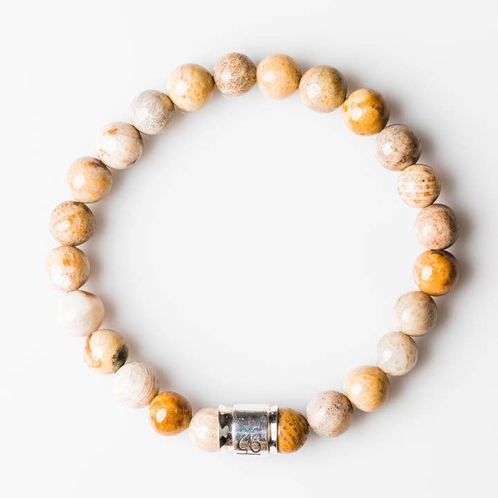 Fossil Coral Bracelet for wholesale by Kada Jewelry