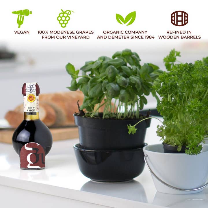 Ciao Imports - Wholesale Vinegar - Guerzoni, Traditional Balsamic Vinegar of Modena DOP 'Affinato' (12 Year) Organic & Biodynamic Certified, 100 ml5