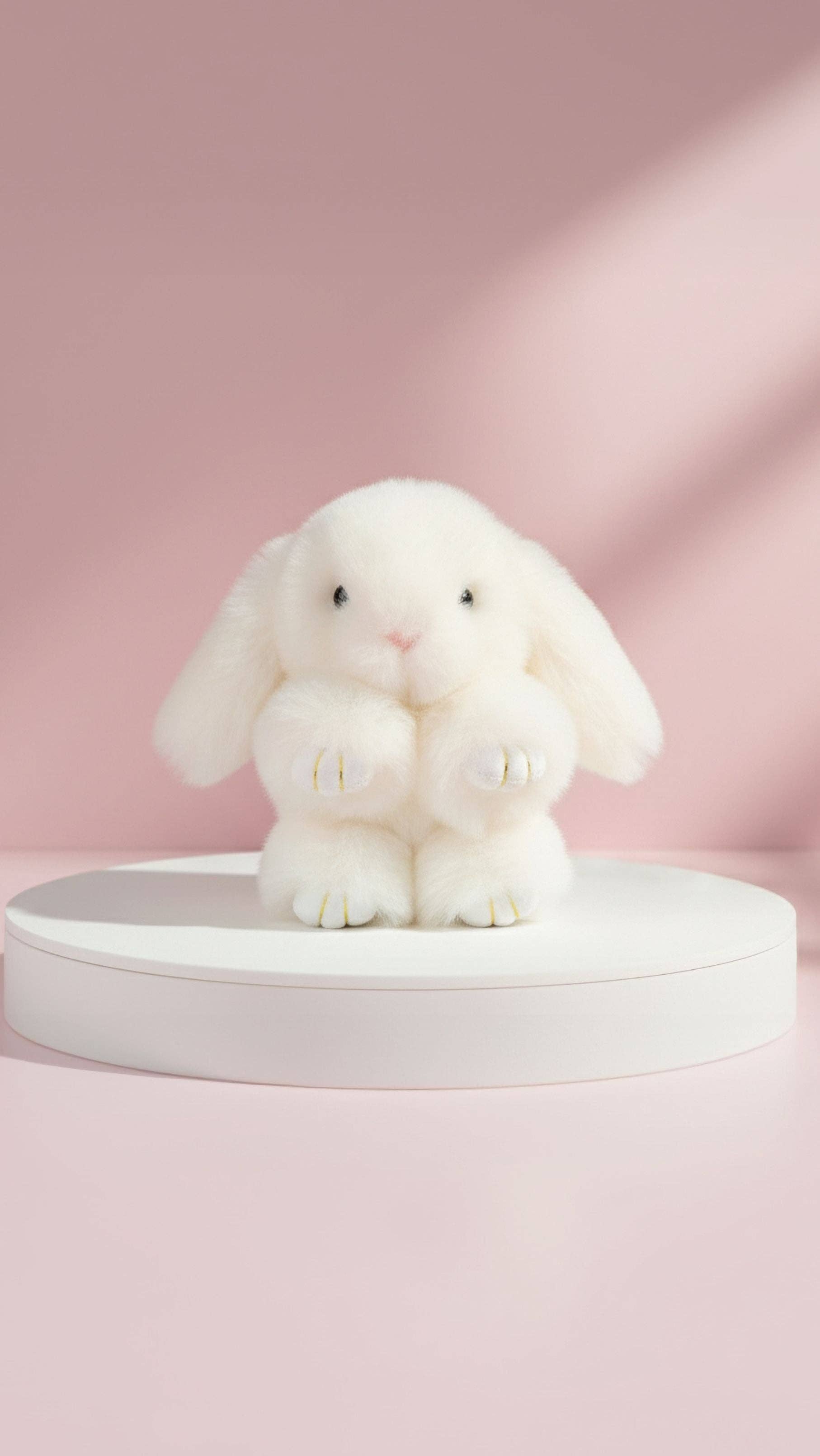 Arya Jewellery Wholesale – wholesale Keychain – Women's – Mini Fluffy Bunny Rabbit Key Ring & Bag Charm2