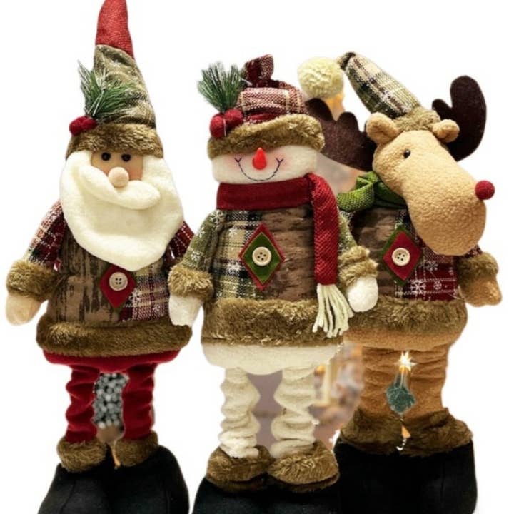 Xris - Christmas Decoration Vintage Stretch Telescopic Christmas Dolls and other Purchase Wholesale christmas character. Free Returns & Net 60 Terms on Faire trending on Faire.
