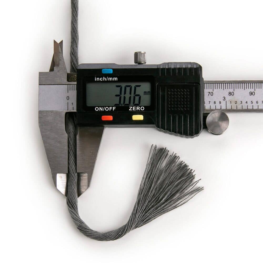 MB Cordas - Wholesale Craft Supplies - 3MM Single Twisted 500g Macrame Cotton Cord DARK GREY 140m Macrame String 1 PLY Craft Rope4