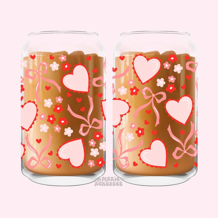 Verre d'Amour de la Saint-Valentin pour la vente par amarieacreates