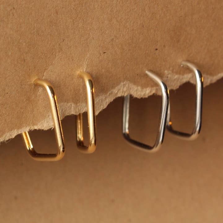 Dünne quadratische Reifen | Demi Fine Jewelry für den Großhandel von GYS