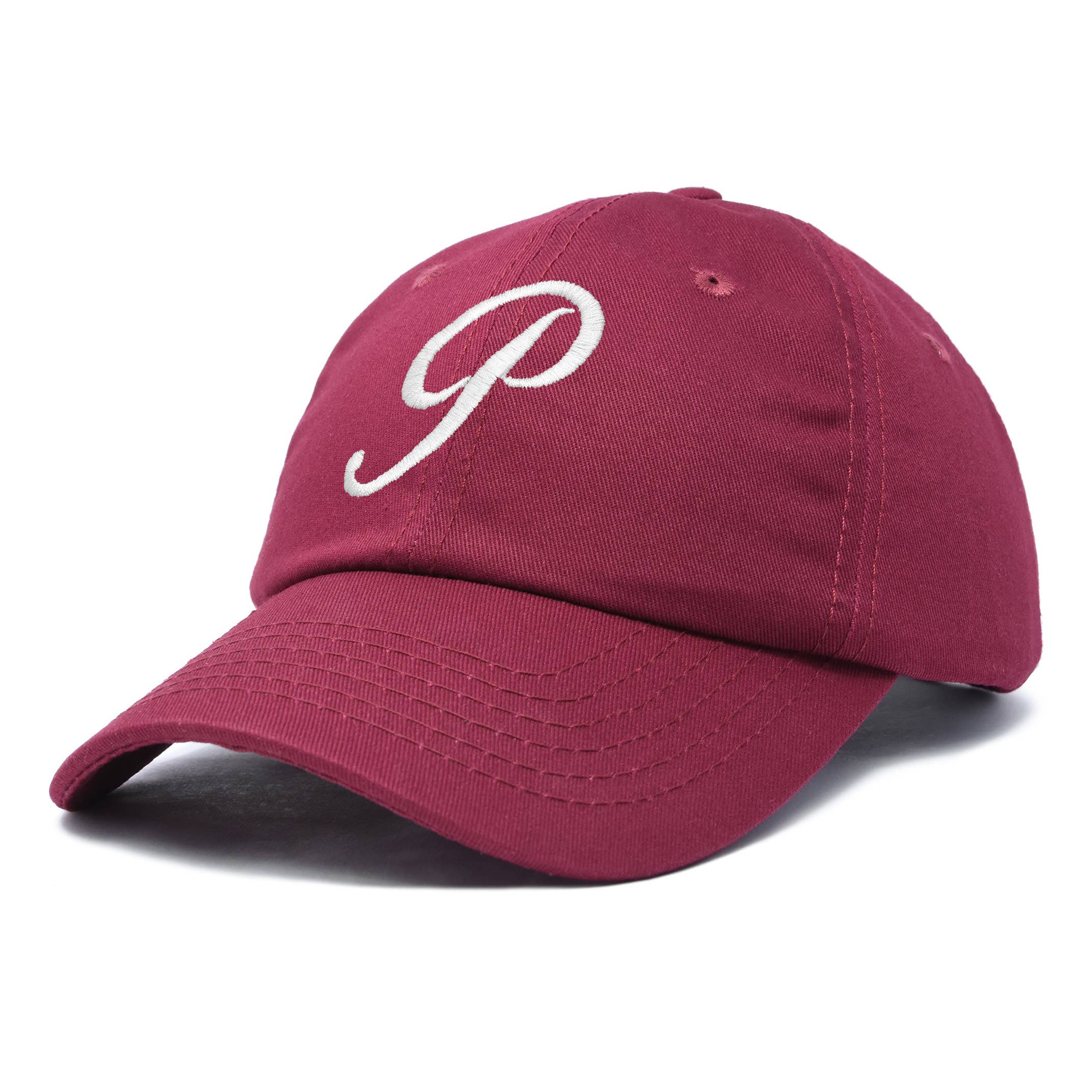 Dalix - Wholesale Baseball Cap - Women's - DALIX Initial Hat Letter P Womens Baseball Cap Monogram51