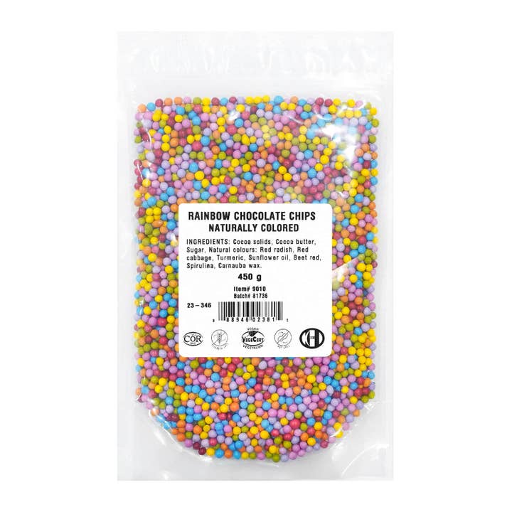 NATURAL COLOR RAINBOW CHOCOLATE CHIPS CANDY COATED 450 g for wholesale by McCall's
