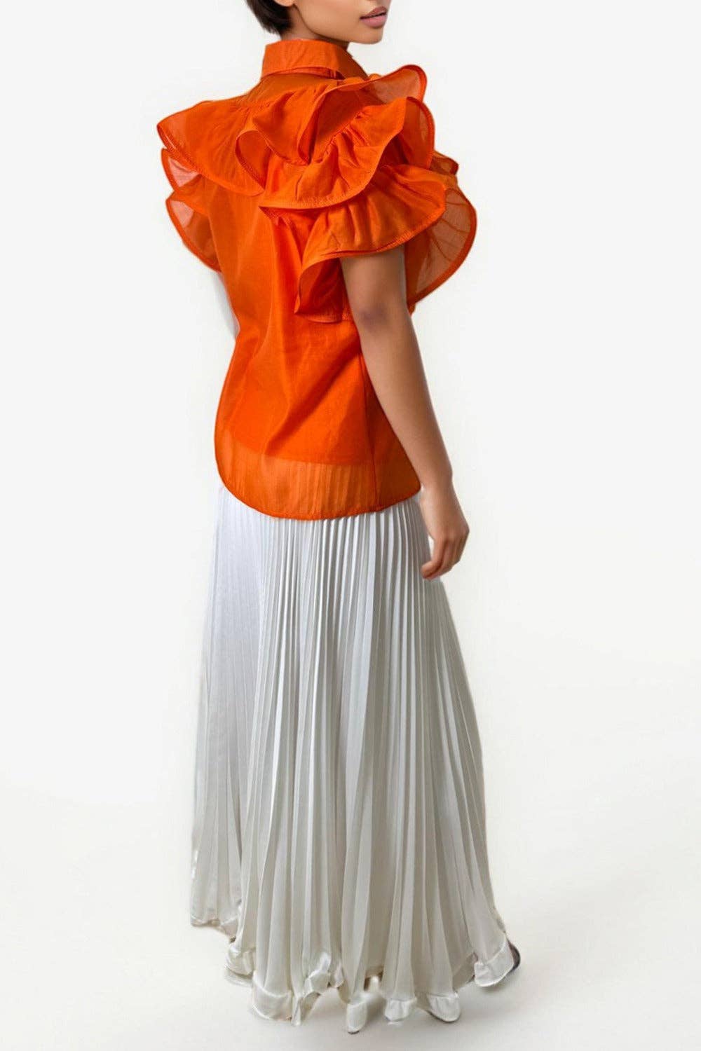 N by Nancy - Wholesale Skirt - Women's - X7892 PLEATED SKIRT (PINK, WHT, ORANGE)2