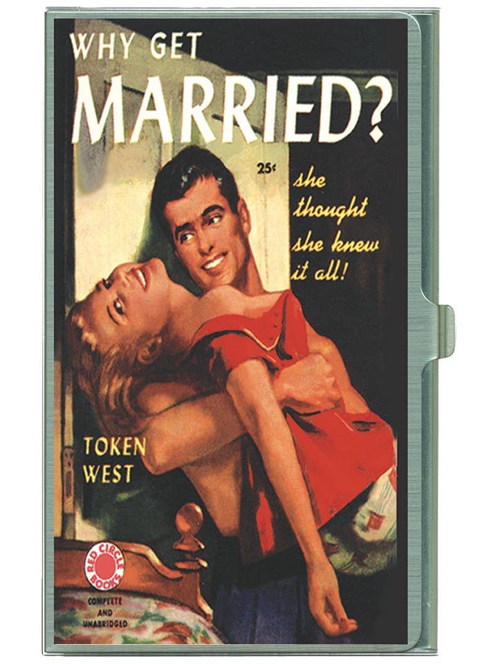 Card Case - Why Get Married? for wholesale by Classic Hardware