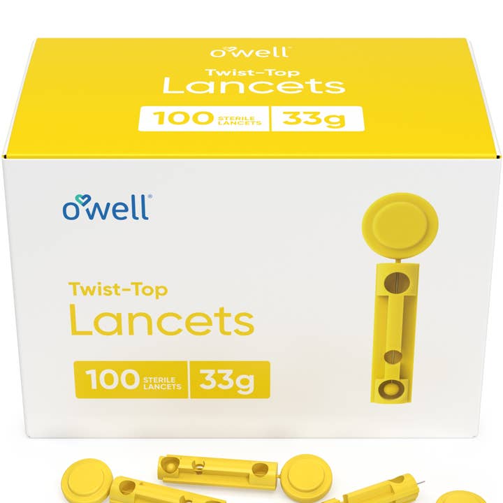 OWELL LLC - Wholesale First Aid Kit - OWELL Twist Top Lancets, 33 Gauge