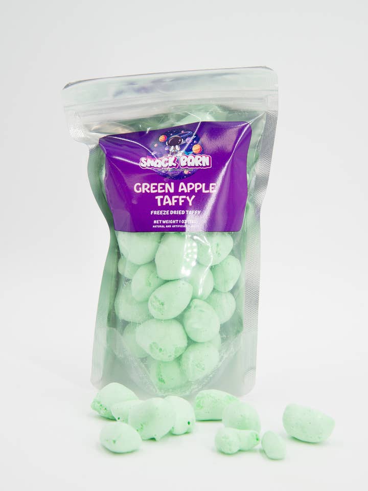 Grüner Apfel Taffy gefriergetrocknet für den Großhandel von Snack Barn