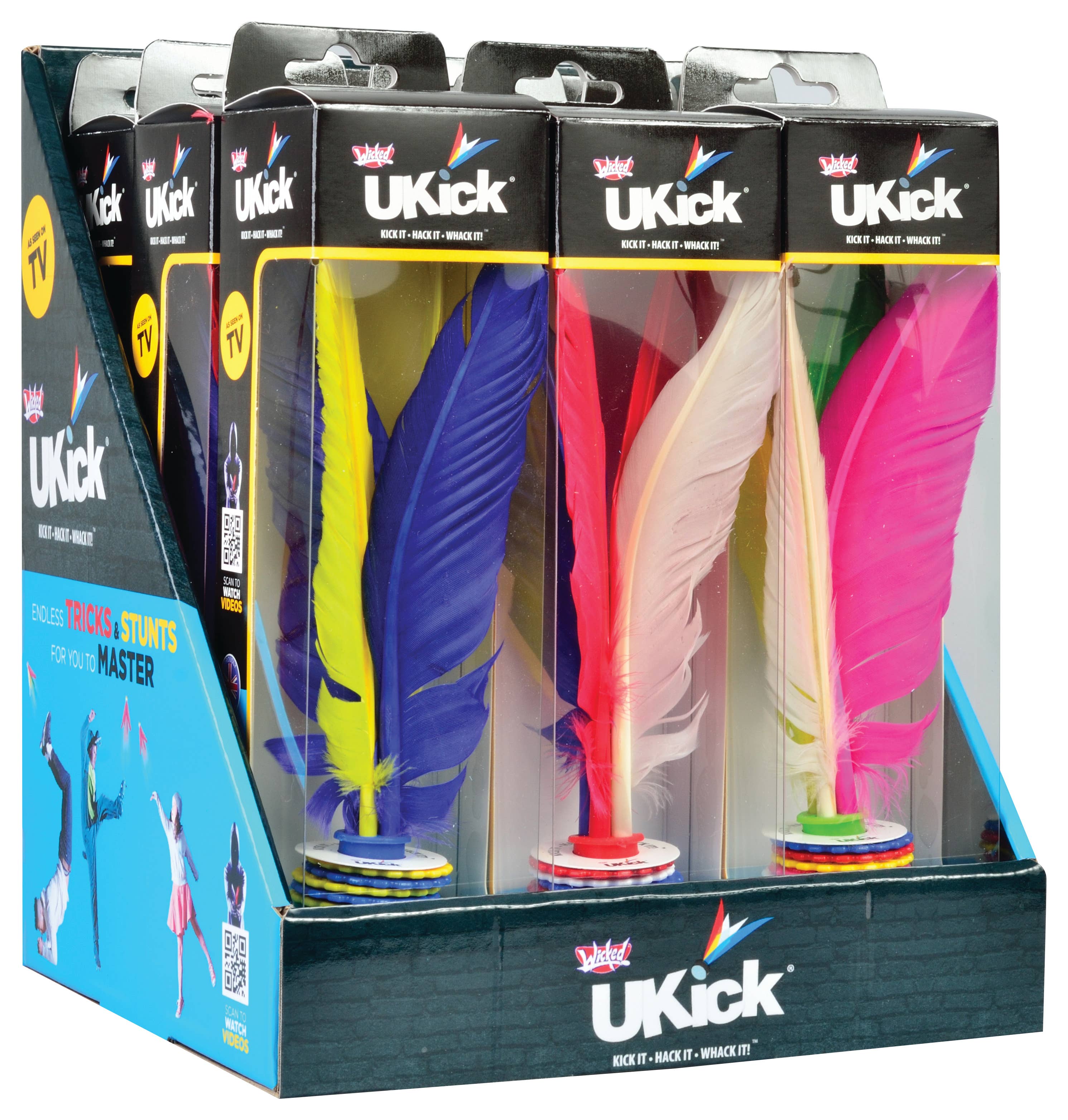 MukikiM Toys & Games - Venta al por mayor Juguete tradicional - Niños - Wicked Ukick-London Toy Fair Mejor Nuevo Juguete Emplumado Kick Pod1