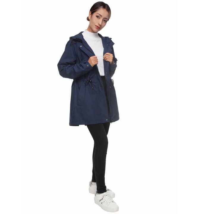 Rokka & Rolla - Wholesale Windbreaker - Women's - Women's Trench Coat Windbreaker Jacket27