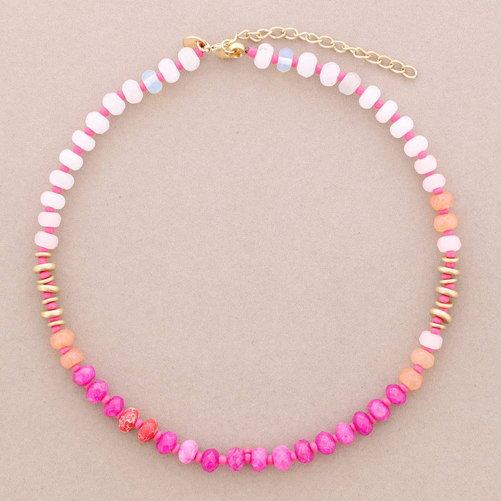 Sonata - Vente Collier de perles - Collier avec breloques en pierres1