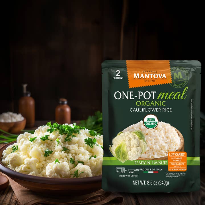 Fine Italian Food - Wholesale Rice - Mantova Organic Cauliflower Rice, 8.5 oz.7