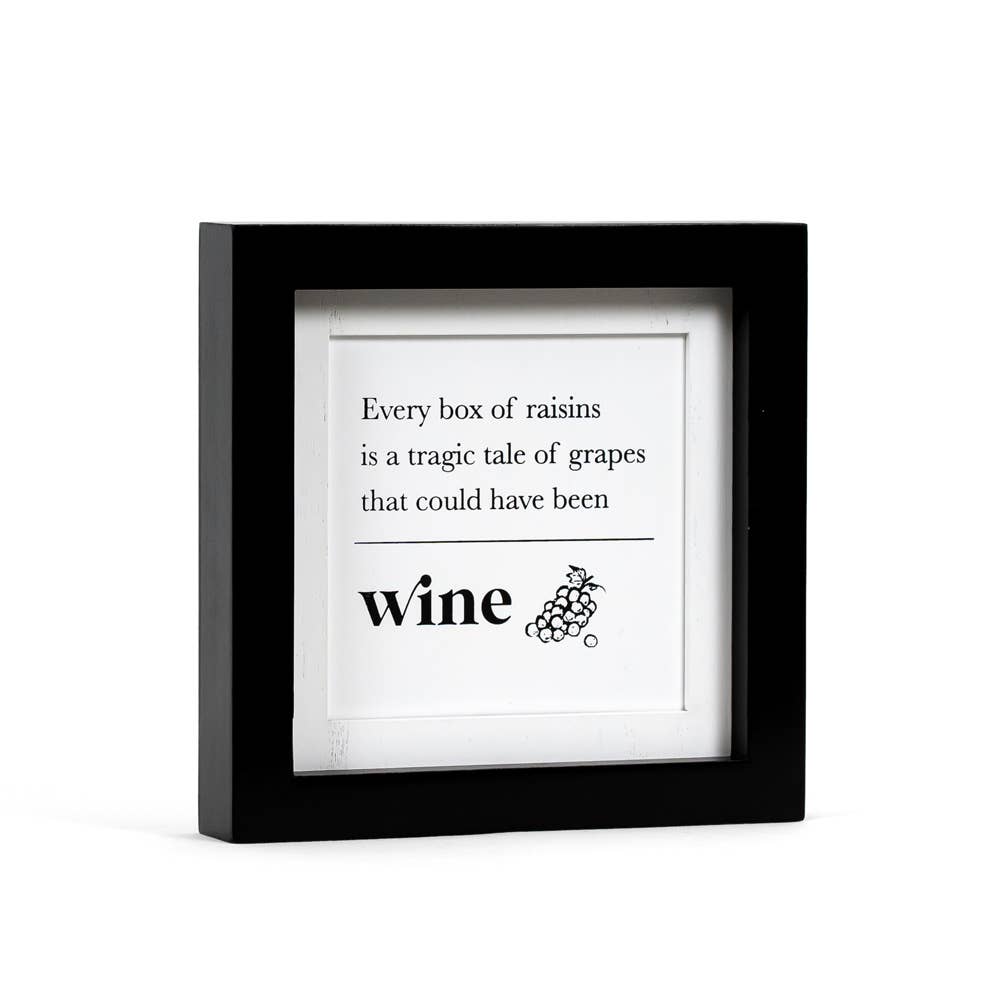 Devanie At Home (Formerly Adams & Co.) - Wholesale Sign - 11839 - 7x7 rvs wd frmd sn (RSNS/DNSRS)   WINE CLEARANCE1