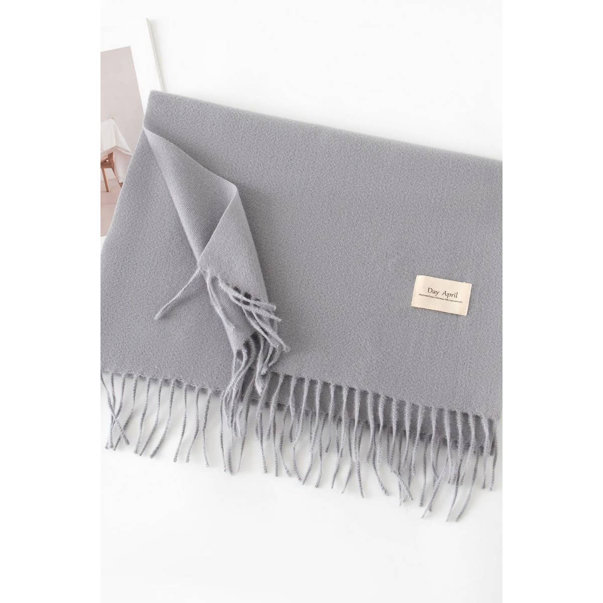 NINEXIS - Vente Écharpe – femme - CWASC1482_ÉCHARPE CHAUDE DE COULEUR UNIE À COL CHÂLE17