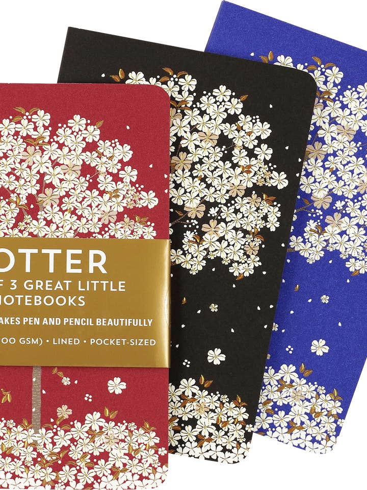 Jotter Mini Notebooks: Falling Blossoms for wholesale by Peter Pauper Press