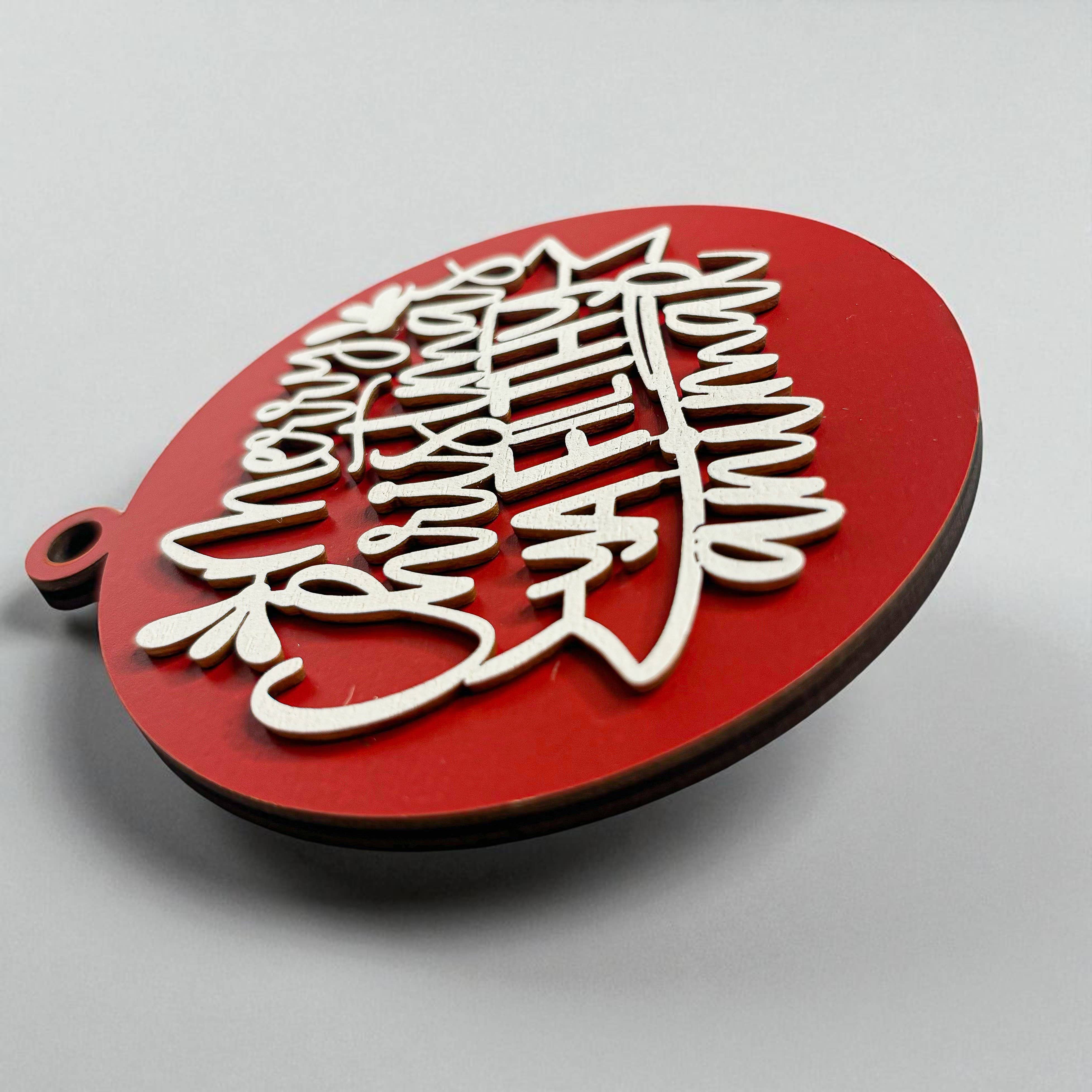 Gia Roma - Wholesale Ornament - Hanging Christmas Decor + Handmade Wooden Ornament Funny95