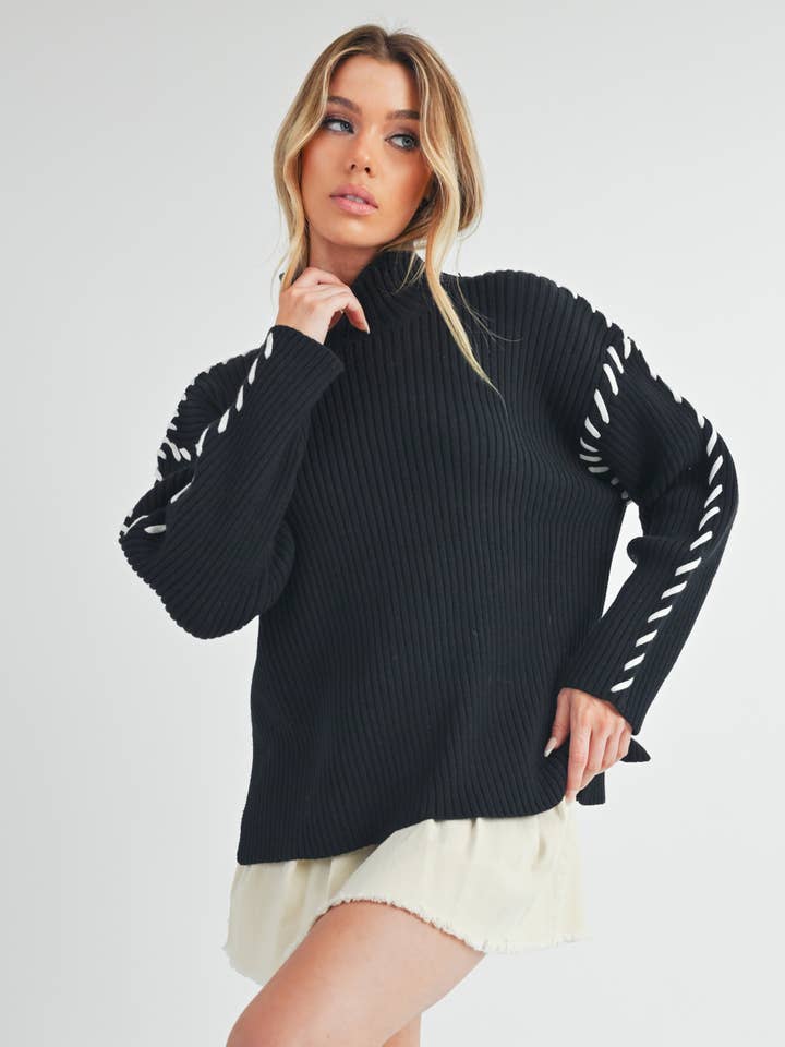 AEMI + CO - Wholesale Knit Sweater - Women's - 3234EK Georgina Sweater2
