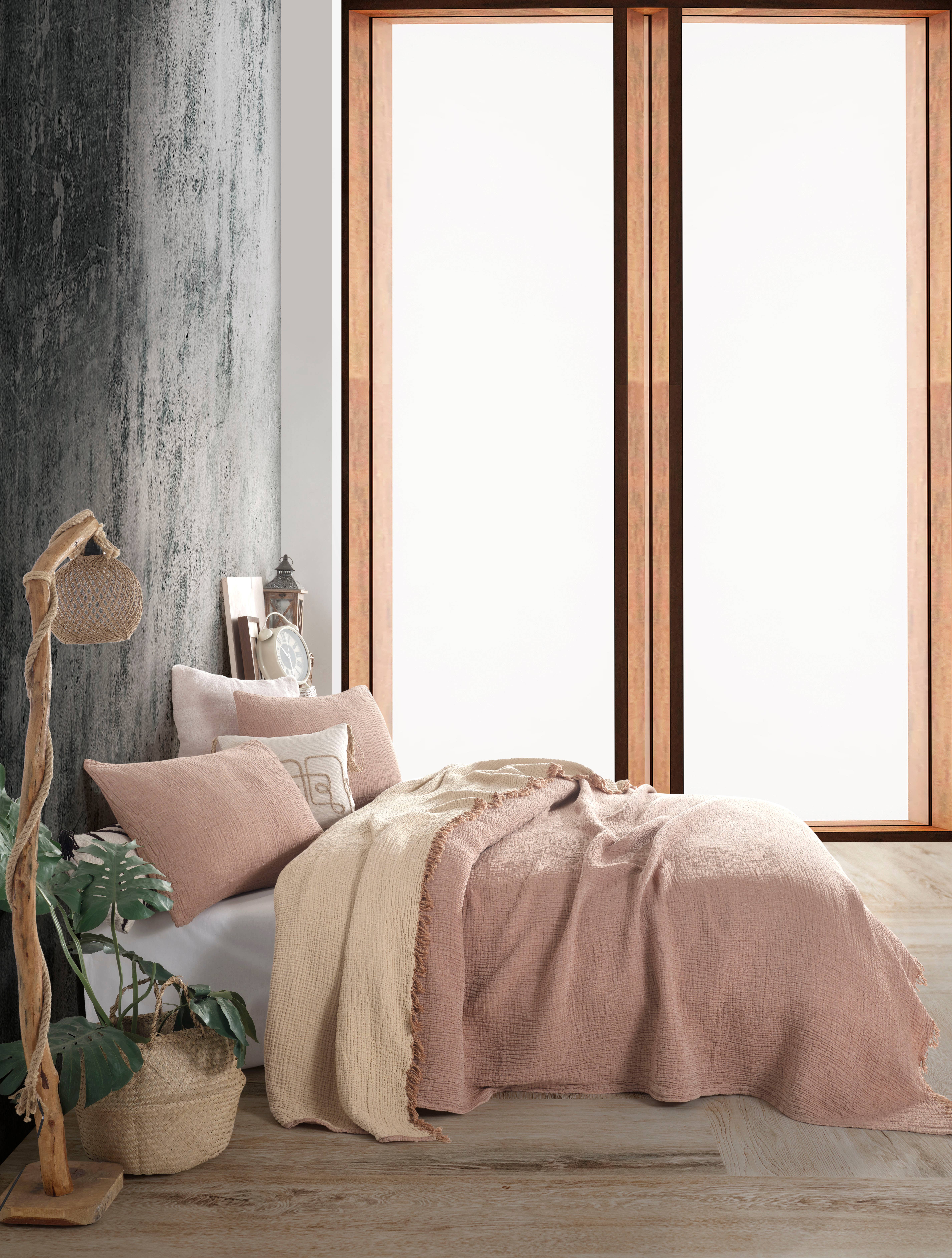 destinyhometex - Wholesale Throw Blanket - Purple color 4 layer gauze throw16